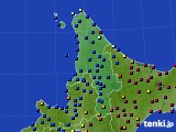 2022年12月31日の道北のアメダス(日照時間)