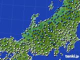北陸地方のアメダス実況(気温)(2022年12月31日)