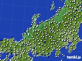 北陸地方のアメダス実況(風向・風速)(2022年12月31日)