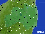 2022年12月31日の福島県のアメダス(風向・風速)