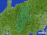 長野県のアメダス実況(風向・風速)(2023年01月02日)