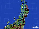 東北地方のアメダス実況(日照時間)(2023年01月03日)