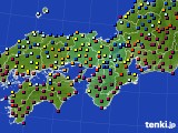 2023年01月03日の近畿地方のアメダス(日照時間)