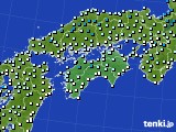 四国地方のアメダス実況(気温)(2023年01月03日)