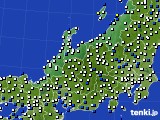 2023年01月03日の北陸地方のアメダス(風向・風速)