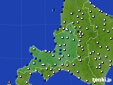 道央のアメダス実況(風向・風速)(2023年01月03日)