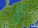 長野県のアメダス実況(風向・風速)(2023年01月03日)