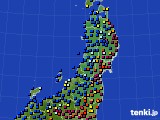 東北地方のアメダス実況(日照時間)(2023年01月04日)