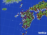 九州地方のアメダス実況(日照時間)(2023年01月04日)