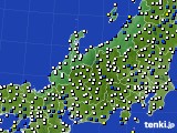 2023年01月04日の北陸地方のアメダス(風向・風速)
