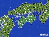 四国地方のアメダス実況(風向・風速)(2023年01月04日)
