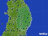 岩手県のアメダス実況(風向・風速)(2023年01月04日)