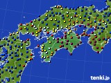 四国地方のアメダス実況(日照時間)(2023年01月06日)