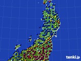 東北地方のアメダス実況(日照時間)(2023年01月07日)