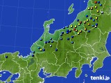 北陸地方のアメダス実況(積雪深)(2023年01月08日)