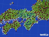 近畿地方のアメダス実況(日照時間)(2023年01月08日)