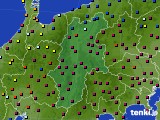 長野県のアメダス実況(日照時間)(2023年01月08日)