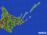道東のアメダス実況(日照時間)(2023年01月08日)