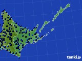2023年01月08日の道東のアメダス(気温)