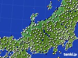 2023年01月09日の北陸地方のアメダス(風向・風速)