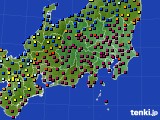 関東・甲信地方のアメダス実況(日照時間)(2023年01月10日)