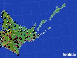 道東のアメダス実況(日照時間)(2023年01月10日)