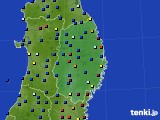 2023年01月10日の岩手県のアメダス(日照時間)