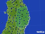 2023年01月10日の岩手県のアメダス(気温)