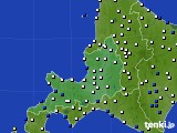 道央のアメダス実況(風向・風速)(2023年01月10日)