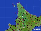 道北のアメダス実況(日照時間)(2023年01月12日)