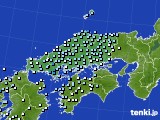 2023年01月13日の中国地方のアメダス(降水量)
