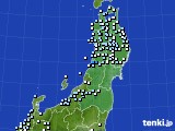 東北地方のアメダス実況(降水量)(2023年01月14日)