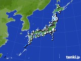 アメダス実況(降水量)(2023年01月14日)