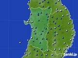 秋田県のアメダス実況(気温)(2023年01月14日)