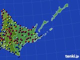 道東のアメダス実況(日照時間)(2023年01月15日)