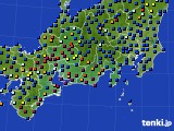 東海地方のアメダス実況(日照時間)(2023年01月16日)