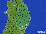 岩手県のアメダス実況(日照時間)(2023年01月16日)