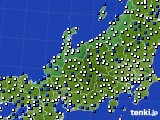 2023年01月16日の北陸地方のアメダス(風向・風速)