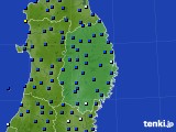 岩手県のアメダス実況(日照時間)(2023年01月17日)