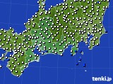 東海地方のアメダス実況(風向・風速)(2023年01月17日)