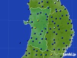 2023年01月18日の秋田県のアメダス(日照時間)