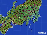 関東・甲信地方のアメダス実況(日照時間)(2023年01月19日)