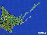 道東のアメダス実況(日照時間)(2023年01月19日)