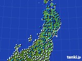 2023年01月19日の東北地方のアメダス(気温)
