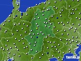 長野県のアメダス実況(風向・風速)(2023年01月19日)