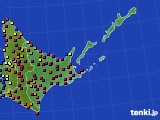 道東のアメダス実況(日照時間)(2023年01月20日)