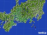 東海地方のアメダス実況(風向・風速)(2023年01月20日)