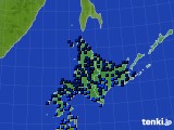 2023年01月21日の北海道地方のアメダス(気温)