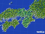 近畿地方のアメダス実況(気温)(2023年01月21日)