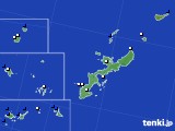 沖縄県のアメダス実況(風向・風速)(2023年01月21日)